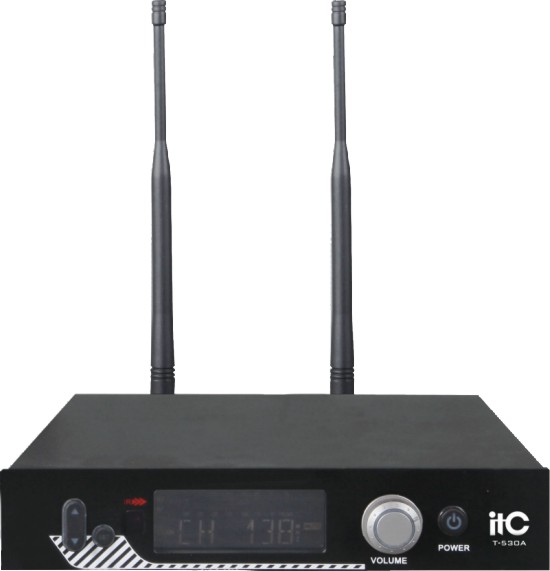 Одноканальная радиомикрофонная система ITC T-530C приёмник + головной микрофон